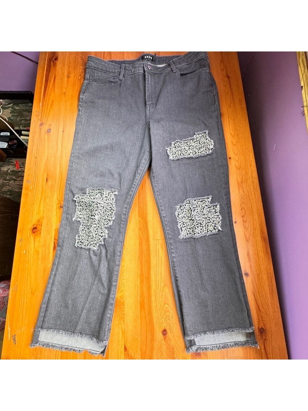 DKNY distressed jeans